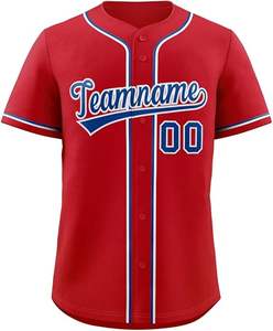 Camiseta de Béisbol Personalizada de Manga Corta, Transpirable, de Secado Rápido, para Deportes de Equipo, Venta al Por Mayor, Personalización con Impresión por Sublimación - Product Image 5