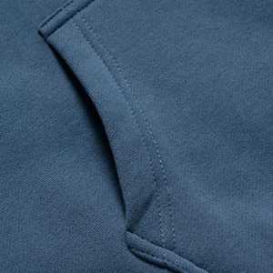 Unisex <b>Grey</b> Hooded <b>Sweatshirt</b> Oversized Fit Solid Color Casual Long Sleeve Knitted Cotton Pullover Winter 100% High Street - Product Image 4