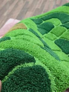 Tapis design texturé en mousse, fait main – 100 % laine |   Tapis confortable à texture douce, tissé à la main, 100 % laine, pour salon - Product Image 6