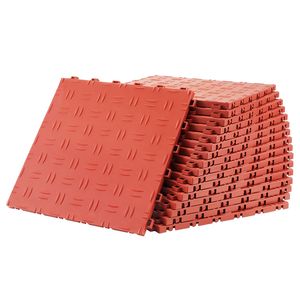 แผ่นปูพื้นโรงรถแบบประกบกัน 50 ชิ้น ขนาด 12 x 12 x 0.53 นิ้ว ป้องกันการลื่น ผิวสัมผัสสองด้าน คุณภาพพรีเมียม - Product Image 5