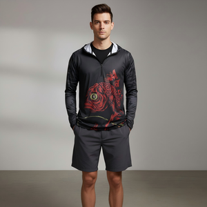 Zipped Dry Regular Fit <b>Mens</b> performance <b>Hoodie</b> With Moisture Wicking Fabric And Active <b>Running</b> Performance Design - Product Image 2