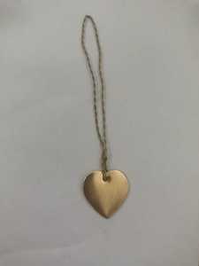 Brass Heart Ornament Handcrafted Hanging Decor Traditional Christmas Decoration - Product Image 1