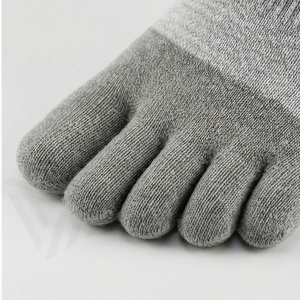 Five <b>Toe</b> Ankle <b>Socks</b> Gray Geometric Pattern Breathable <b>Running</b> Sport <b>Socks</b> <b>for</b> Adults Summer Knitted Spandex Polyester - Product Image 6