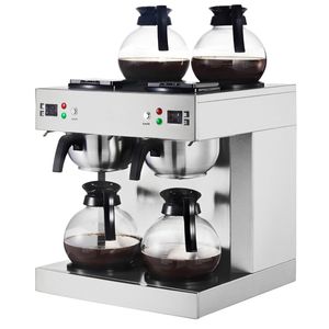 เครื่องชงกาแฟไฟฟ้าแบบหยดเชิงพาณิชย์ ความจุ 24 ถ้วย พร้อมโถแก้วสแตนเลส 4 ใบ และแผ่นอุ่นกาแฟ - Product Image 3