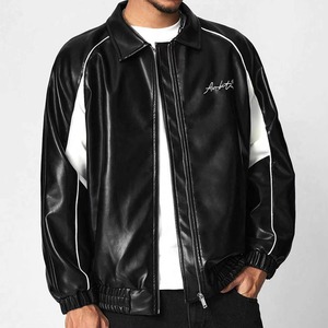 Custom Embroidered Letterman <b>Jacket</b> Men Premium Cowhide <b>Leather</b> Sleeves Wool Body OEM ODM Factory Sample Service Available - Product Image 1