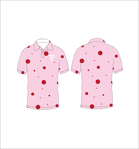 Camiseta Polo Personalizada con Estampado de Lunares Rojos y Rosas para Hombre, Manga Corta, Informal, Transpirable, Ropa de Verano a la Moda - Product Image 6