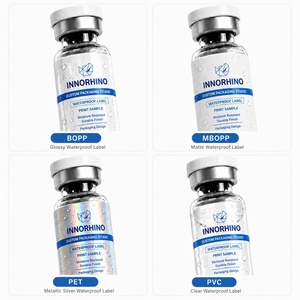 Étiquette personnalisée autocollante imperméable holographique irisée nacrée métallique pour flacon de peptide de 3 à 10 ml et stylo, impression OEM/ODM - Product Image 5
