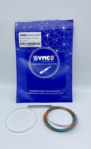 ตัวแยกไฟเบอร์ออปติก PLC 1x4 เกรดโทรคมนาคม แบบ Passive Optical Splitter 1260-1650nm สำหรับเครือข่าย FTTH - Product Image 1