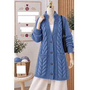 Pulls 100% acrylique ou coton, calibre 12, pour femmes, très tendance, style décontracté, pour la saison hivernale, fournisseur du Bangladesh. - Product Image 3