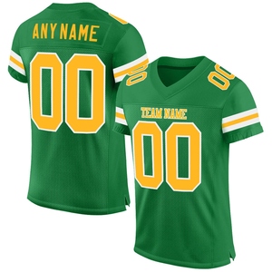 Jersey de Fútbol Americano Personalizado con Tela de Malla de Poliéster Transpirable, Exportador de Ropa Deportiva Personalizada - Product Image 1