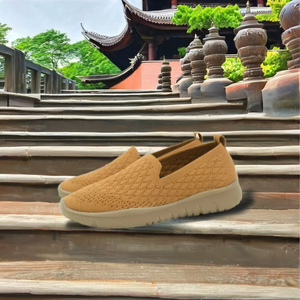 WYPEX chaussures tricotées légères et confortables pour hommes semelles en caoutchouc/EVA durables antidérapantes respirantes et chaudes pour une marche consciente - Product Image 1