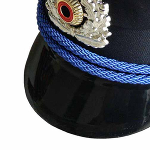 หมวกพิธีการ OEM ขายส่ง ปักดิ้นทองด้วยมือ หมวกปีกแหลม สำหรับกิจกรรมกลางแจ้ง ทุกฤดูกาล ใช้ในงานพาเหรด พิธีต่างๆ และงานรับปริญญา - Product Image 2