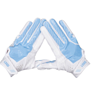 Guantes de Fútbol Americano Personalizados con Logotipo, OEM, Impresión Completa por Sublimación, Agarre Adhesivo, Guantes para Receptor, Venta Directa de Fábrica al Por Mayor - Product Image 4