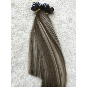 Vente chaude cheveux de trame raides naturels, cheveux de couleur piano, grand stock de cheveux vierges de qualité supérieure 100% cheveux vierges - Product Image 6