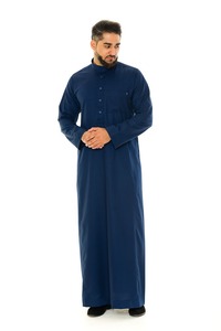 <b>Men</b> Juba Traditional Modest Robe Muslim Islamic Clothing Comfortable Long Sleeve Loose Fit Breathable Fabric - Product Image 3