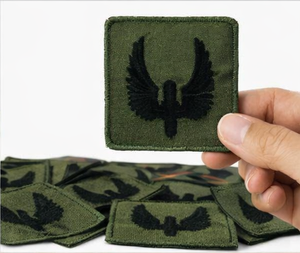 Parche Bordado con Diseño de Rueda Alada y Oliva, Estilo Táctico, Insignia para Uniforme - Product Image 5
