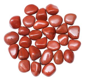 Piedras de Jaspe Rojo Natural Pulimentadas de 18-25 mm, Gemas para Joyería, Manualidades, Decoración del Hogar, Venta al por Mayor - Product Image 1