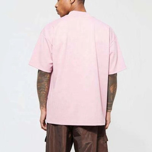 เสื้อยืดคอตตอนหนาน้ำหนัก 300 กรัมทรงโอเวอร์ไซส์สำหรับผู้ชาย แขนสั้น คอกลม ไหล่ตก สไตล์ลำลอง สตรีทแวร์ แฟชั่นรักษ์โลก - Product Image 2
