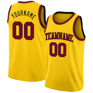 Camiseta de Baloncesto Personalizada para Hombre, 100% Poliéster, Antibacteriana, de Secado Rápido, Transpirable, con Números Cosidos en la Parte Delantera - Product Image 1