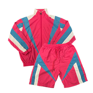 Conjunto Deportivo de Dos Piezas Personalizado para Hombre, Invernal, Casual, Estampado, Transpirable, Impermeable, Ecológico, con Cremallera, Chaqueta Cortavientos de Poliéster y Pantalones Jogger - Product Image 2