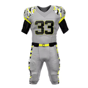 Ensemble d'uniformes de football américain pour jeunes, impression par sublimation de haute qualité, maillot personnalisé avec logo, uniformes de football américain réversibles - Product Image 1