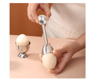 Ensemble de coupelles à œufs en acier inoxydable poli miroir argenté de haute qualité, pour hôtels, à prix abordable - Product Image 5