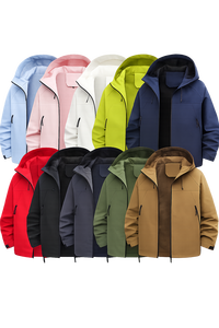 ออกแบบโลโก้ตามสั่ง OEM เสื้อแจ็คเก็ตกันน้ำ ระบายอากาศ กันลม สำหรับฤดูหนาว ไซส์ใหญ่ สำหรับผู้ชายและผู้หญิง - Product Image 3