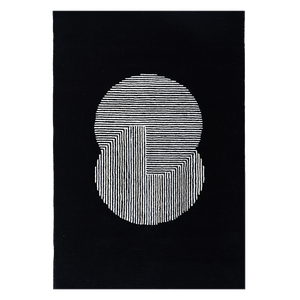 Tapis géométrique minimaliste en laine effet illusion, couleur ivoire, pour salon, chambre, décoration intérieure, cadeau de Nouvel An, prix de gros - Product Image 1