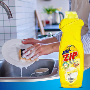Detergente Líquido Desengrasante Concentrado para Lavavajillas ZIP DISHWASH 900ML LIMA/ LIMÓN, Producto de Malasia - Product Image 4