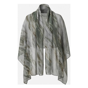 NORTH APPROACH Foulard carré en soie pour femme, imprimé floral, élégant, multifonctionnel, accessoire de mode toutes saisons - Product Image 1