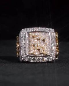 Bague en argent sterling 925 artisanale avec moissanite, style moderne classique, alliance de mariage et de fiançailles, bijoux fins traditionnels pour femmes et hommes - Product Image 5