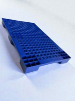 Palettes en plastique HDPE 600×1000×90 mm, renforcées en acier, industrielles, 1 tonne, palettes en plastique à face unique pour le stockage