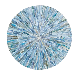 Bridal Shower Gift Mother of Pearl Placemat <b>White</b> Shell Inlay Charger for Romantic Wedding <b>Table</b> Decoration - Product Image 2