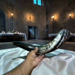 Instrumento de Sopro de Cuerno de Búfalo de Primera Calidad, Ecológico, Hecho a Mano, Estilo Vikingo Rústico, a Precio Económico de REHMAN CRAFT - Product Image 3