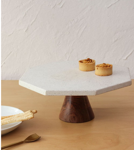 <b>Marble</b> <b>Cake</b> <b>Stand</b> Platter <b>Cake</b> and Desserts Wooden Plate Fruits Snack Holder Serving <b>Cake</b> <b>Stand</b> Best Selling Sale - Product Image 2