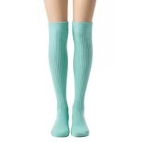 Knee high soccer <b>socks</b> Green knitted <b>socks</b> Spandex <b>polyester</b> sports <b>socks</b> Breathable summer sports <b>socks</b> - Product Image 5