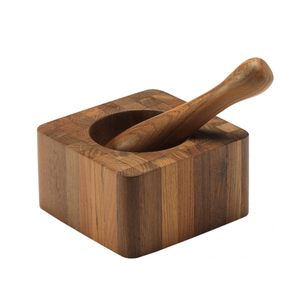 ครกไม้เนื้อแข็งทำมือรักษ์โลก 183 สำหรับบดเครื่องเทศและสมุนไพร - Product Image 2