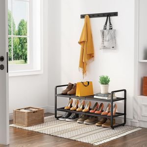 Estante Metálico Ajustable para Zapatos, Organizador Apilable y Extensible para Armario, Garaje o Entrada - Product Image 2