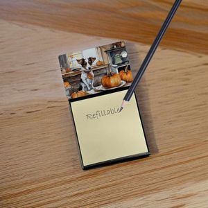 ใหม่แจ็ครัสเซลเทอร์เรียฤดูใบไม้ร่วงฟักทองเครื่องจ่ายโน้ตแบบมีกาวในตัวการ์ดและที่ใส่กระดาษโน้ตอุปกรณ์เสริมสำหรับโต๊ะเปล่าแบบเติมได้ - Product Image 2