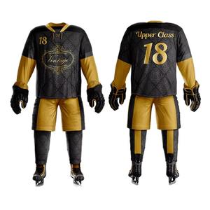 Conjunto de Uniforme de Hockey sobre Hielo Personalizado con Impresión por Sublimación y Bordado |   Proveedor y Exportador Mayorista de Camisetas y Pantalones OEM ODM - Product Image 1