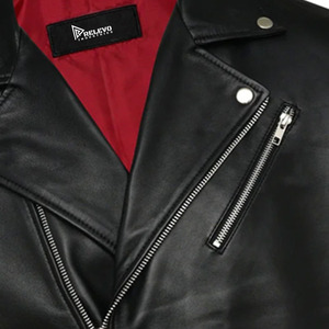 Eco-Friendly Vegetable Tanned <b>Leather</b> <b>Jacket</b> | Sustainable Luxury Menswear Supplier Printed Zip-Front <b>Men's</b> <b>Jacket</b> - Product Image 6