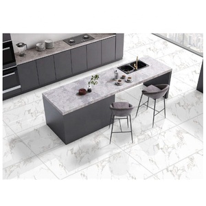 600x1200mm Poli Brillant Finition Antique lumière Gris Porcelaine Poli De Sol Émaillés Carreaux De Salle De Bains - Product Image 6