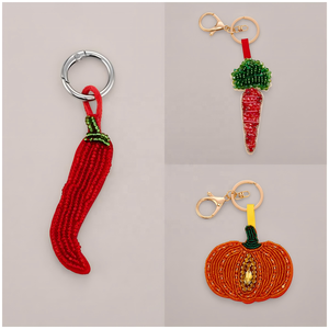 Fashion <b>bag</b> <b>charms</b> trendy beaded <b>bag</b> <b>charms</b> creative Diy Beaded Keychains marine organism beaded keychain - Product Image 6