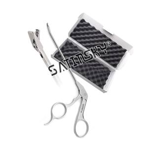 Pinza de Corte Recta y Curva para Artroscopia, 3.4mm, Acero Inoxidable, Manual, Certificación CE, para Cirugía Ortopédica - Product Image 2