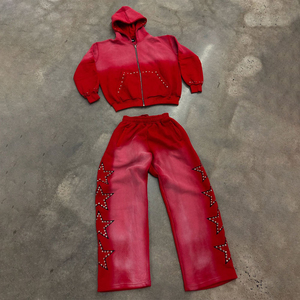 Chándal Informal de Invierno 2025, Transpirable, Ligero, con Pedrería, para Unisex, Mezcla de Algodón, con Pantalones Deportivos, Hecho en Pakistán - Product Image 6