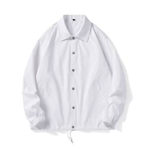 เสื้อโค้ชผู้ชายขายส่ง แบบไม่มีลาย สามารถสกรีนโลโก้ได้ มีไซส์ใหญ่ เสื้อโค้ชกันลม - Product Image 3