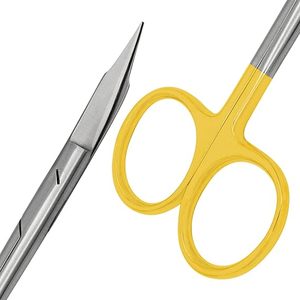 กรรไกรตัดเนื้อเยื่อทางการแพทย์และทันตกรรมคุณภาพสูง ยี่ห้อ Fox แบบใช้มือ  ใบมีดทังสเตนคาร์ไบด์  แบบตรงและโค้ง - Product Image 1