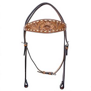 Bridon en cuir occidental de haute qualité, style western, couleur marron, sculpté à la main, fabriqué par un exportateur 503 - Product Image 1