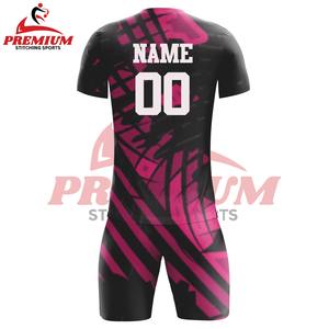 Uniforme de Fútbol Transpirable de Manga Corta con Logotipo OEM, Color Sólido, Tela 100% Poliéster, Calidad Premium para Hombre, Personalizado - Product Image 2