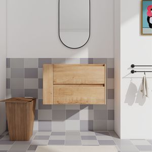 Mobile da Bagno a Parete da 30 Pollici con Cassetto a Chiusura Morbida, Esclusivo Mobile Senza Lavabo - Product Image 1